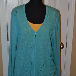 St. John Sport Cardigan XL Blue